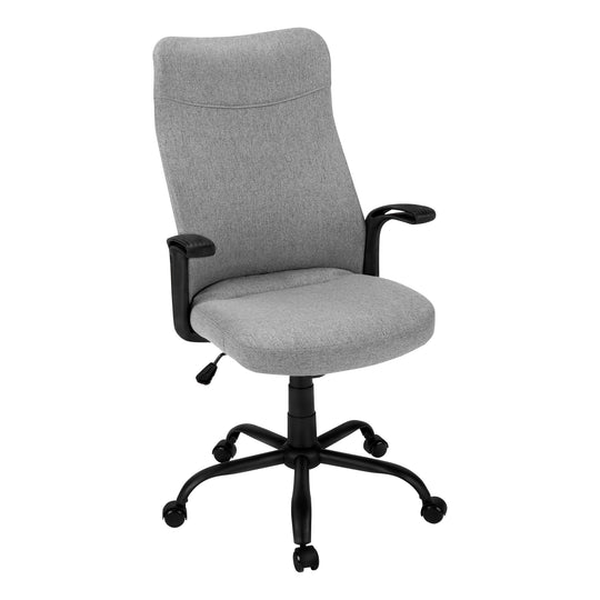 I 7325 Office Chair - Black / Dark Grey Fabric / Multi Position - Furniture Depot (7881133064440)