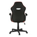 I 7327 Office Chair - Gaming / Black / Red Leather-Look - Furniture Depot (7881133195512)