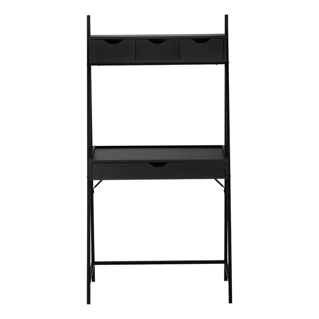 I 7330 Computer Desk - 32"L / Black / Black Metal - Furniture Depot