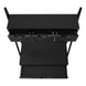 I 7330 Computer Desk - 32"L / Black / Black Metal - Furniture Depot