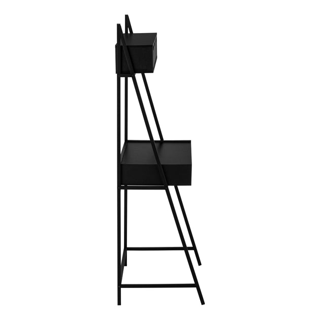 I 7330 Computer Desk - 32"L / Black / Black Metal - Furniture Depot