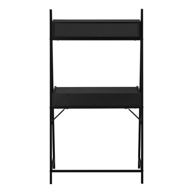 I 7330 Computer Desk - 32"L / Black / Black Metal - Furniture Depot