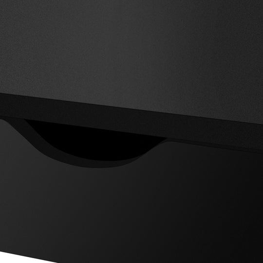 I 7330 Computer Desk - 32"L / Black / Black Metal - Furniture Depot