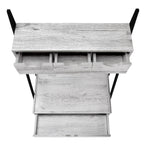 I 7331 Computer Desk - 32"L / Grey / Black Metal - Furniture Depot (7881133392120)