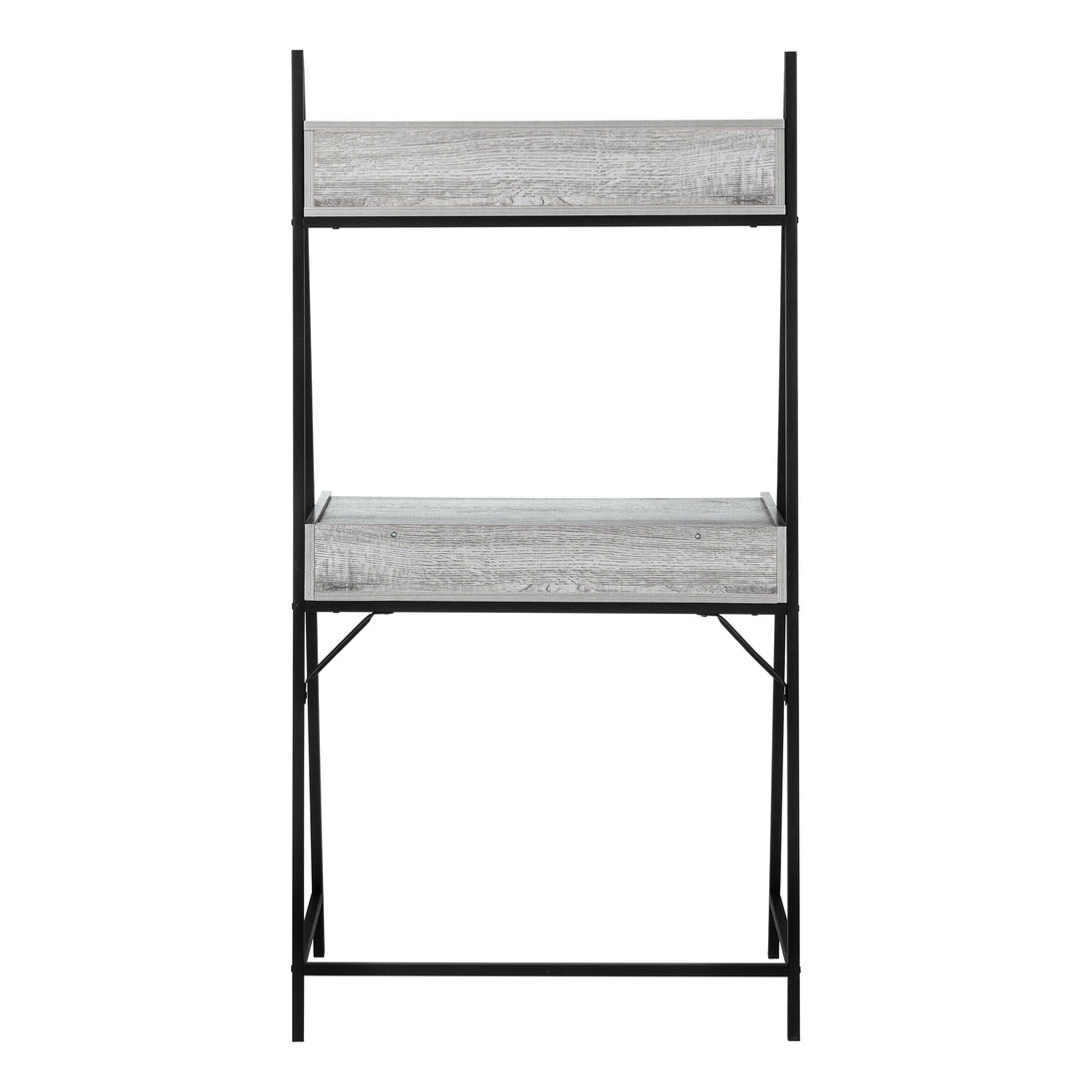 I 7331 Computer Desk - 32"L / Grey / Black Metal - Furniture Depot (7881133392120)