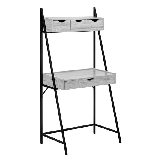 I 7331 Computer Desk - 32"L / Grey / Black Metal - Furniture Depot (7881133392120)