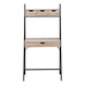 I 7332 Computer Desk - 32"L / Dark Taupe / Black Metal - Furniture Depot (7881133457656)