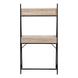 I 7332 Computer Desk - 32"L / Dark Taupe / Black Metal - Furniture Depot (7881133457656)