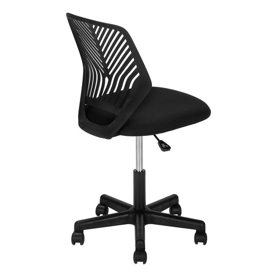I 7336 Office Chair - Black Juvenile / Black Base On Castors - Furniture Depot (7881133523192)