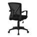 I 7339 Office Chair - Black / Black Base On Castors - Furniture Depot