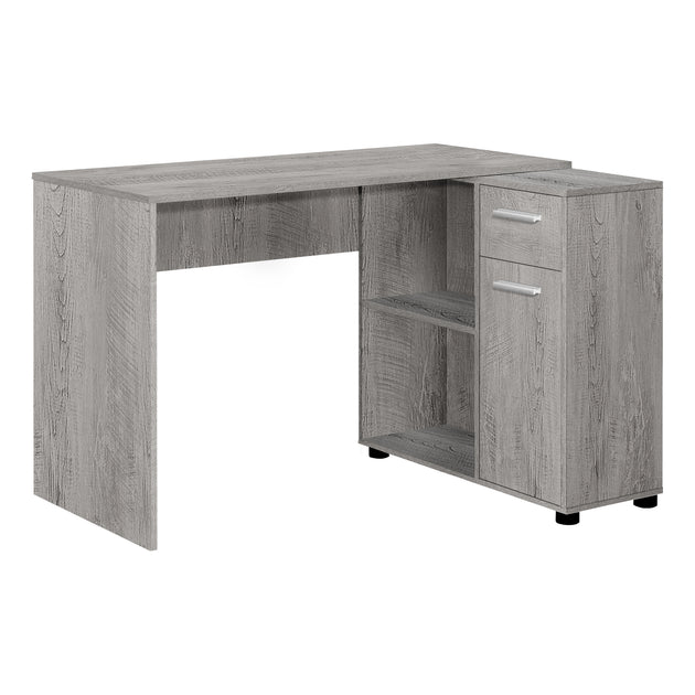 I 7346 Computer Desk - 46"L / Industrial Grey / Storage Cabinet - Furniture Depot (7881133687032)