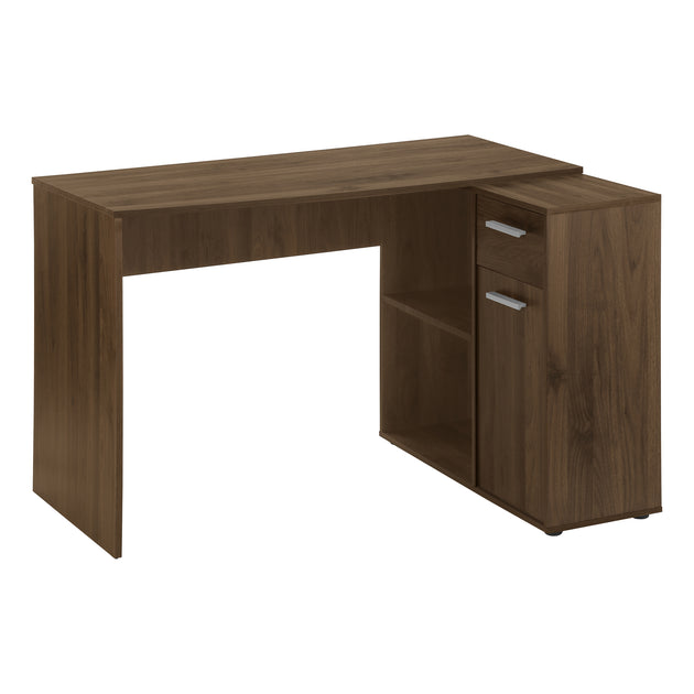 I 7348 Computer Desk - 46"L / Dark Walnut / Storage Cabinet - Furniture Depot (7881133719800)