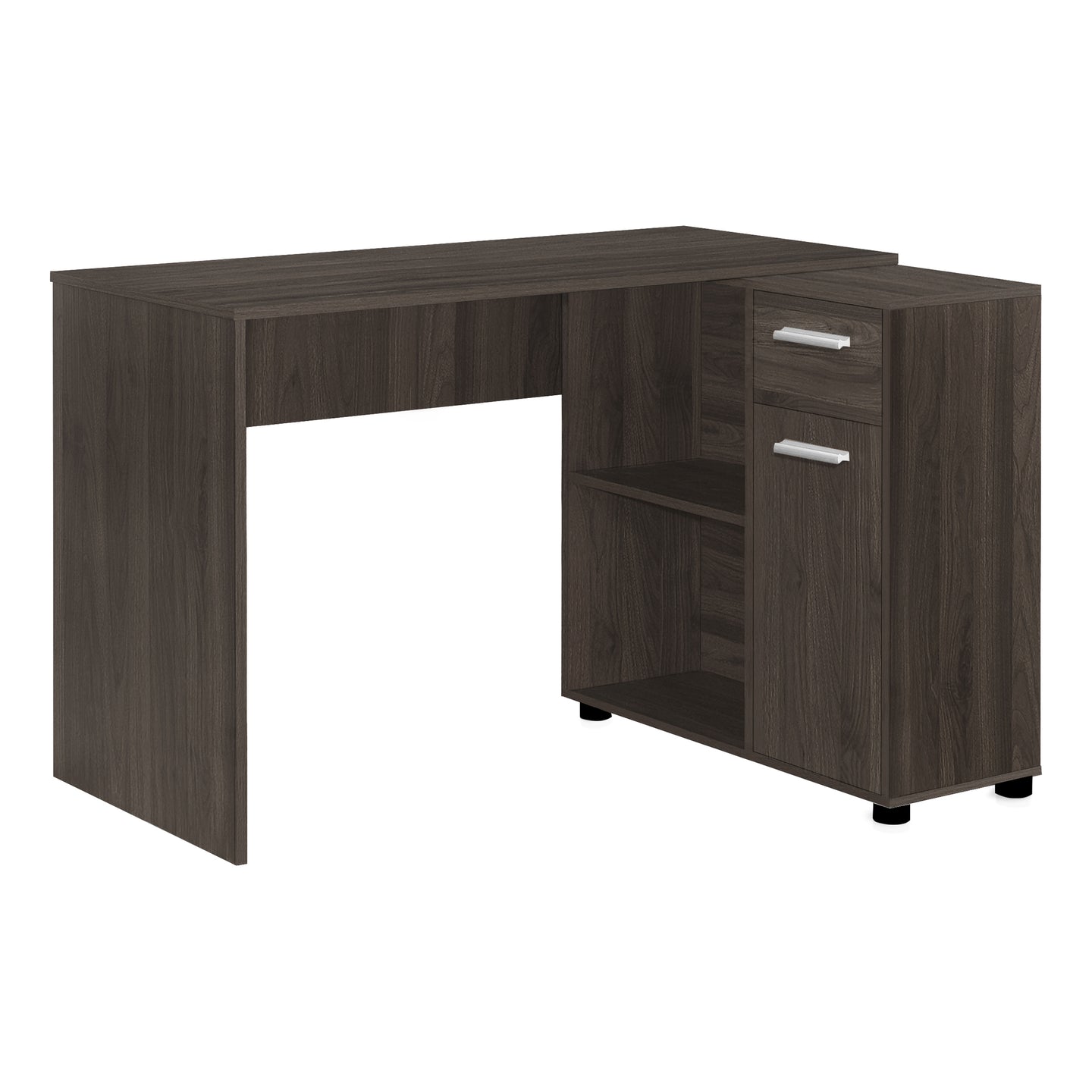 I 7349 Computer Desk - 46"L / Brown Oak / Storage Cabinet - Furniture Depot (7881133785336)