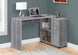 I 7351 Computer Desk - 46"L / Grey With A Storage Cabinet - Furniture Depot (7881133850872)