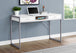 I 7364 Computer Desk - 48"L / White / Silver Metal - Furniture Depot