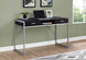 I 7366 Computer Desk - 48"L / Espresso / Silver Metal - Furniture Depot