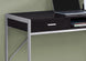 I 7366 Computer Desk - 48"L / Espresso / Silver Metal - Furniture Depot