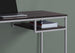 I 7369 Computer Desk - 48"L / Espresso / Silver Metal - Furniture Depot (7881134080248)