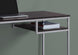 I 7369 Computer Desk - 48"L / Espresso / Silver Metal - Furniture Depot (7881134080248)