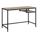 I 7370 Computer Desk - 48"L / Dark Taupe / Black Metal - Furniture Depot