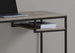 I 7370 Computer Desk - 48"L / Dark Taupe / Black Metal - Furniture Depot