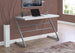 I 7372 Computer Desk - 48"L / White / Silver Metal - Furniture Depot