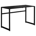 I 7379 Computer Desk - 48"L / Black Metal / Black Tempered Glass - Furniture Depot (7881134309624)