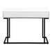 I 7385 Computer Desk - 42"L / White / Black Metal - Furniture Depot