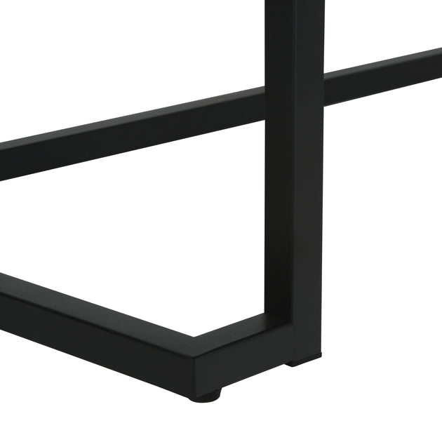 I 7385 Computer Desk - 42"L / White / Black Metal - Furniture Depot