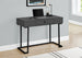 I 7386 Computer Desk - 42"L / Modern Grey / Black Metal - Furniture Depot