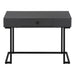 I 7386 Computer Desk - 42"L / Modern Grey / Black Metal - Furniture Depot