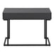 I 7386 Computer Desk - 42"L / Modern Grey / Black Metal - Furniture Depot