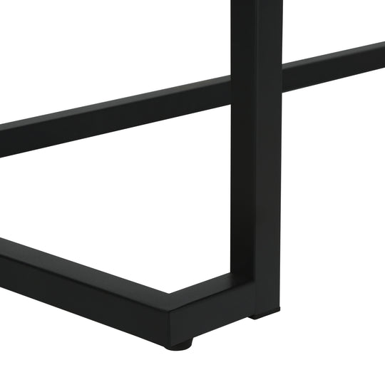 I 7386 Computer Desk - 42"L / Modern Grey / Black Metal - Furniture Depot