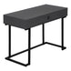 I 7386 Computer Desk - 42"L / Modern Grey / Black Metal - Furniture Depot