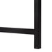 I 7390 Computer Desk - 58"L / Espresso Top / Black Metal Corner - Furniture Depot