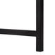 I 7390 Computer Desk - 58"L / Espresso Top / Black Metal Corner - Furniture Depot