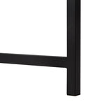 I 7392 Computer Desk - 58"L/ Grey Stone-Look/ Black Metal Corner - Furniture Depot