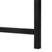 I 7394 Computer Desk - 58"L / Black Top / Black Metal Corner - Furniture Depot