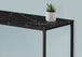 I 7396 Computer Desk - 58"L / Black Marble / Black Metal Corner - Furniture Depot