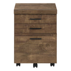 I 7400 Filing Cabinet - 3 Drawer / Brown Reclaimed Wood/ Castors - Furniture Depot