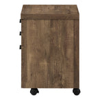 I 7400 Filing Cabinet - 3 Drawer / Brown Reclaimed Wood/ Castors - Furniture Depot