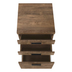 I 7400 Filing Cabinet - 3 Drawer / Brown Reclaimed Wood/ Castors - Furniture Depot