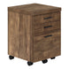 I 7400 Filing Cabinet - 3 Drawer / Brown Reclaimed Wood/ Castors - Furniture Depot