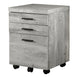 I 7401 Filing Cabinet - 3 Drawer / Grey Reclaimed Wood / Castors - Furniture Depot