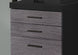 I 7403 Filing Cabinet - 3 Drawer / Black / Grey On Castors - Furniture Depot