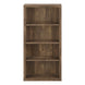 I 7404 Bookcase - 48"H / Brown Reclaimed Wood-Look/ Adj. Shelves - Furniture Depot