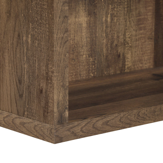 I 7404 Bookcase - 48"H / Brown Reclaimed Wood-Look/ Adj. Shelves - Furniture Depot