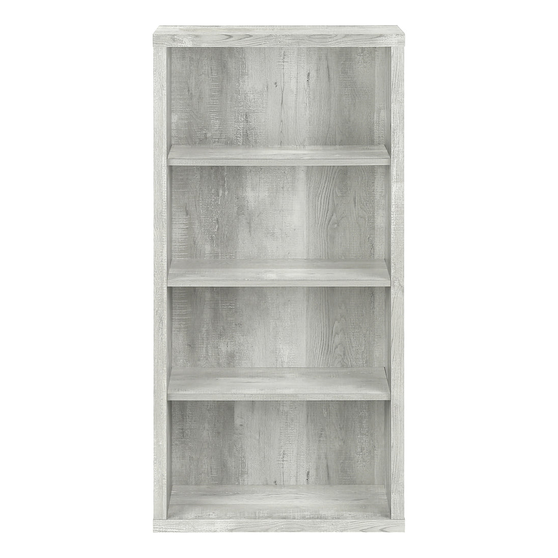 I 7405 Bookcase - 48"H / Grey Reclaimed Wood-Look / Adj. Shelves - Furniture Depot