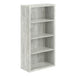 I 7405 Bookcase - 48"H / Grey Reclaimed Wood-Look / Adj. Shelves - Furniture Depot