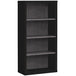 I 7407 Bookcase - 48"H / Black / Grey With Adjustable Shelves - Furniture Depot